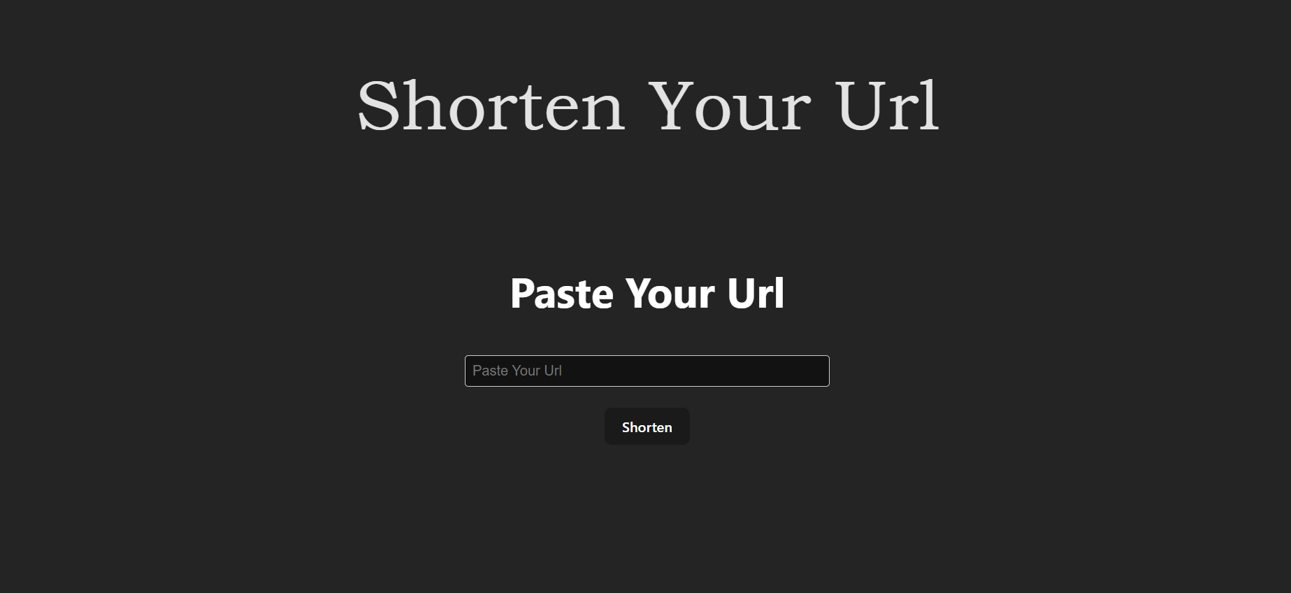 URL Shortner